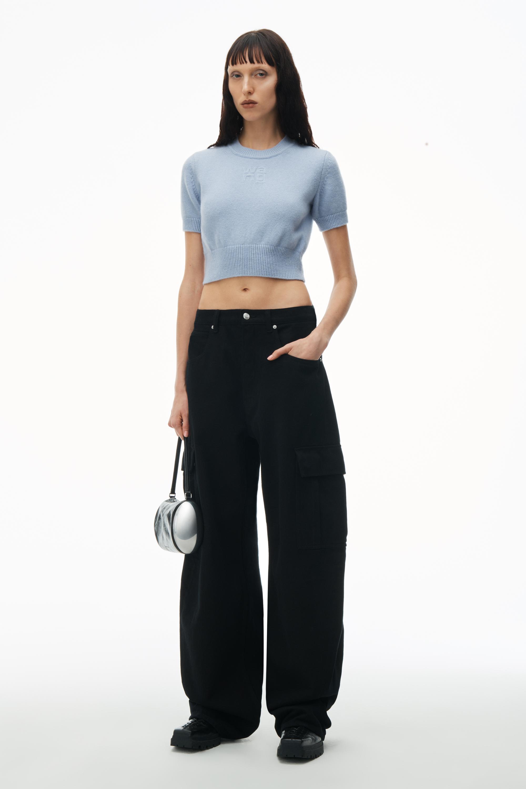 Short Sleeve Cropped Pullover Product Image