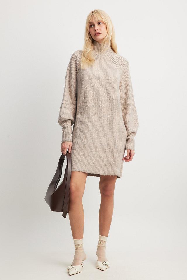 Oversized Knitted Polo Dress Product Image