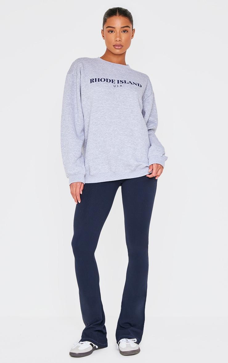 Grey Marl Rhode Island Print Sweatshirt Product Image