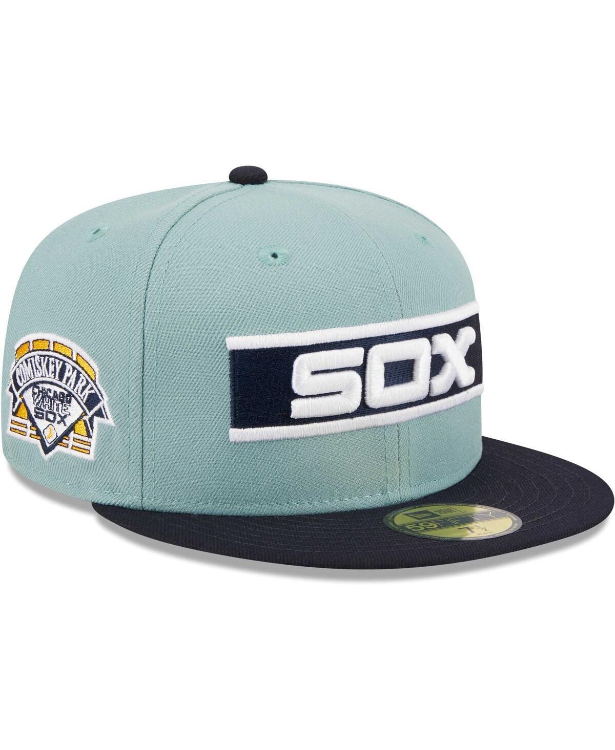 Mens New Era Blue/Navy Chicago White Sox Beach Kiss 59FIFTY Fitted Hat Product Image