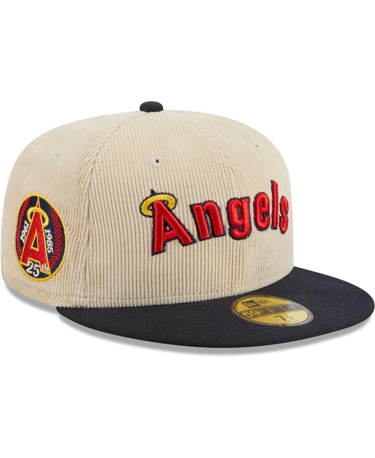 Mens New Era White California Angels Cooperstown Collection Corduroy Classic 59FIFTY Fitted Hat Product Image