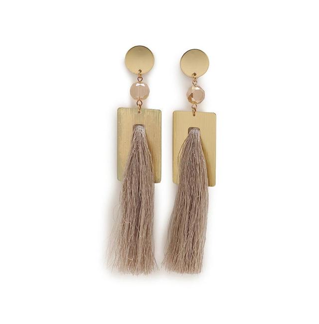 Sohi Womens Tassel Drop Earrings Product Image