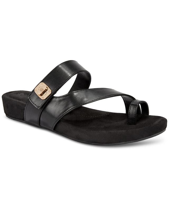 Giani Bernini Womens Rilleyy Memory Foam Footbed Flat Sandals, Created for Macys Product Image