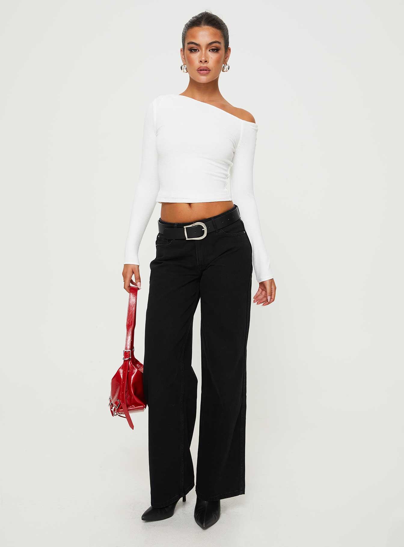 Maryanne Mid-rise Relaxed Jeans Washed Black Product Image