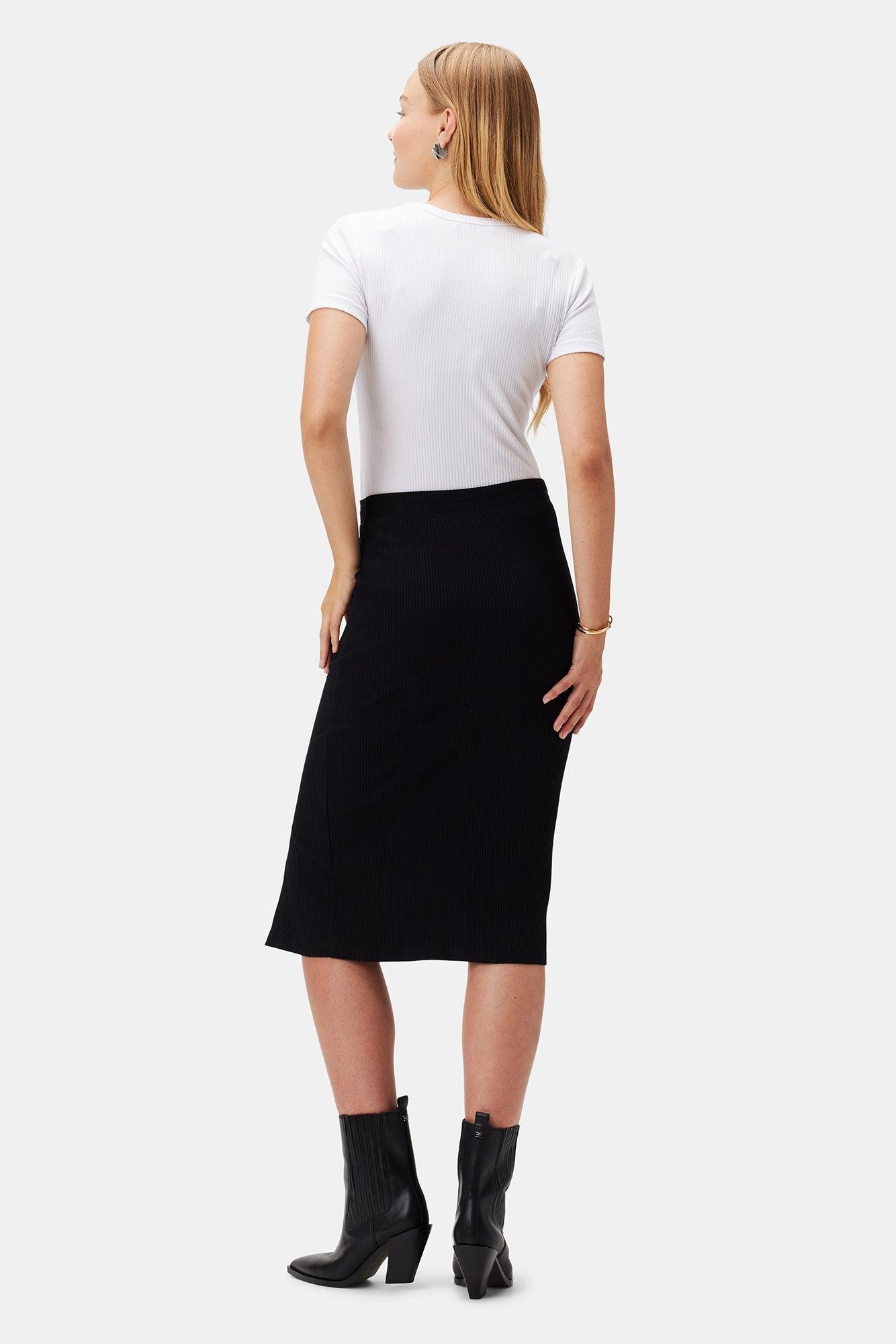 Gadot Paris Rib Skirt - Black - ReAmour Product Image