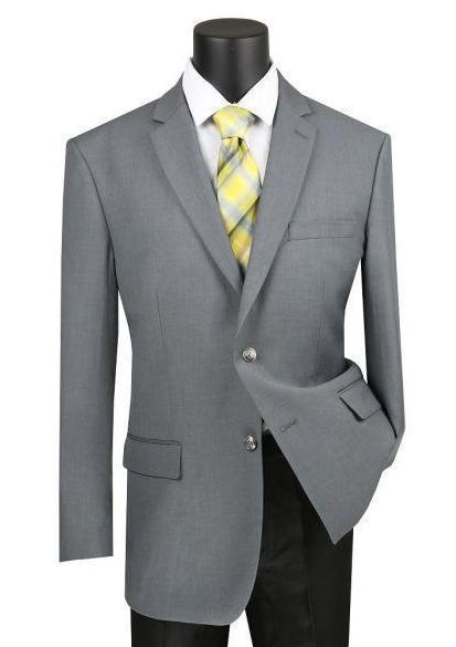 Regular Fit Blazer 2 Button in Medium Gray Product Image