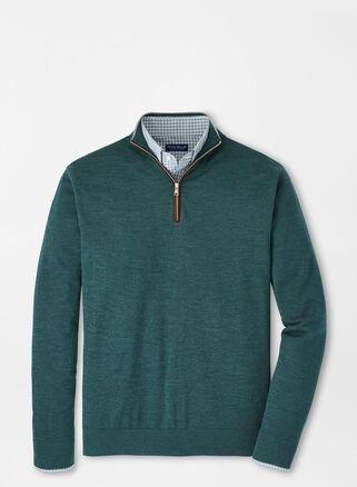 Peter Millar Mens Excursionist Flex Quarter-Zip | Color: Lacinato | Size: XXL Product Image