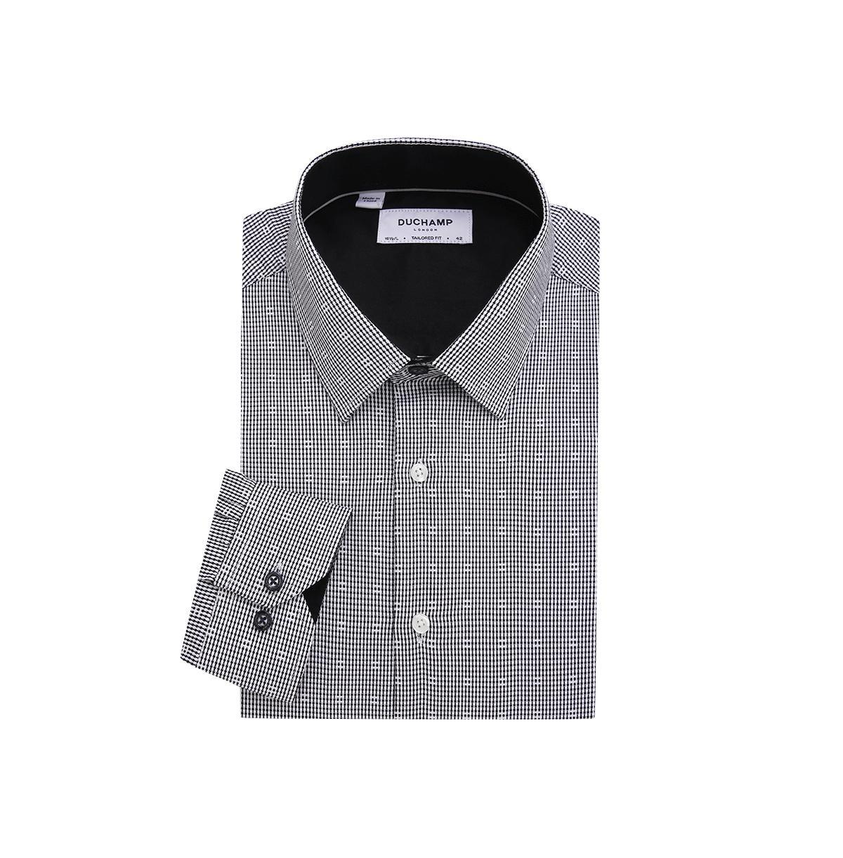 Duchamp London Mens Fancy Check Dress Shirt Product Image