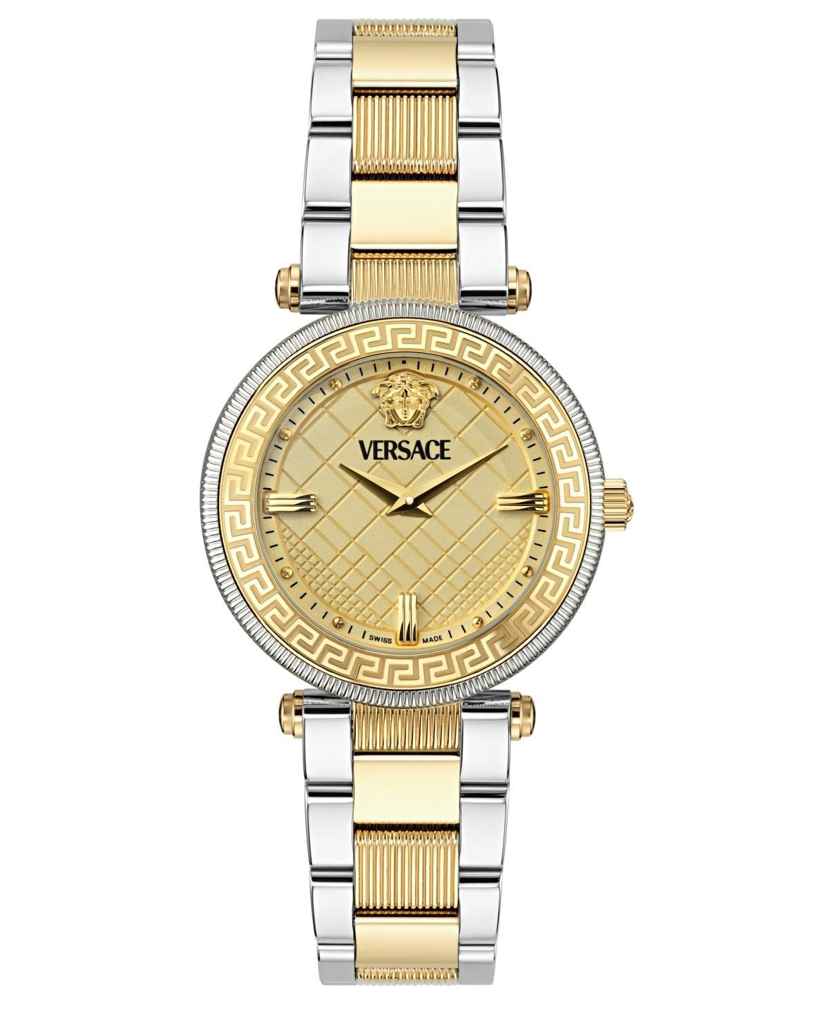 Versace Womens Swiss Two-Tone Stainless Steel Bracelet Watch 35mm Product Image