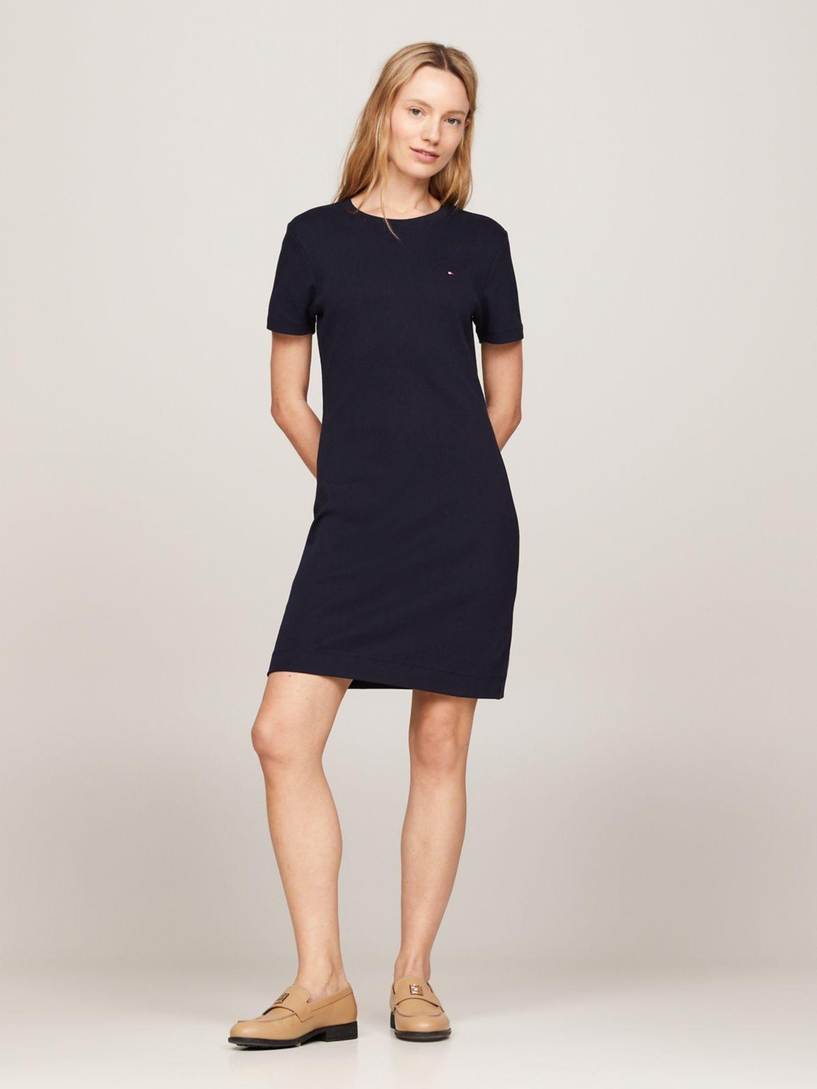 Tommy Hilfiger Women's Slim Fit Mini T-Shirt Dress Product Image