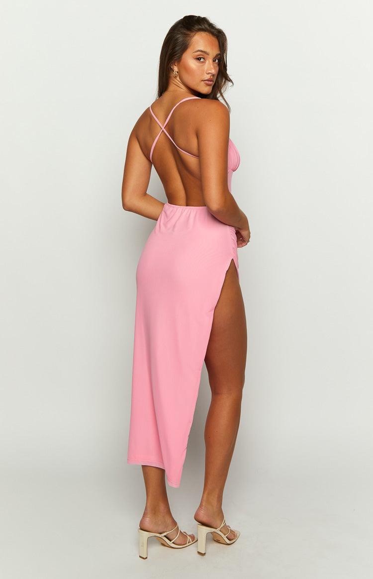 Elister Pink Maxi Dress Product Image