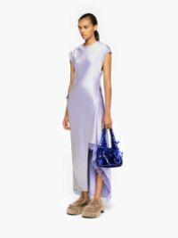 ASYMMETRIC LACE TRIM LAYERED DRESS in purple | JW Anderson US  Product Image