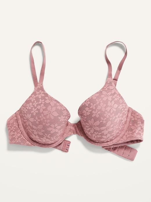 Full-Coverage Lace Underwire Bra Product Image