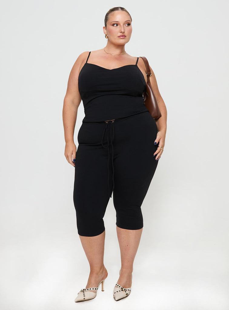 Evanda Top Black Curve Product Image