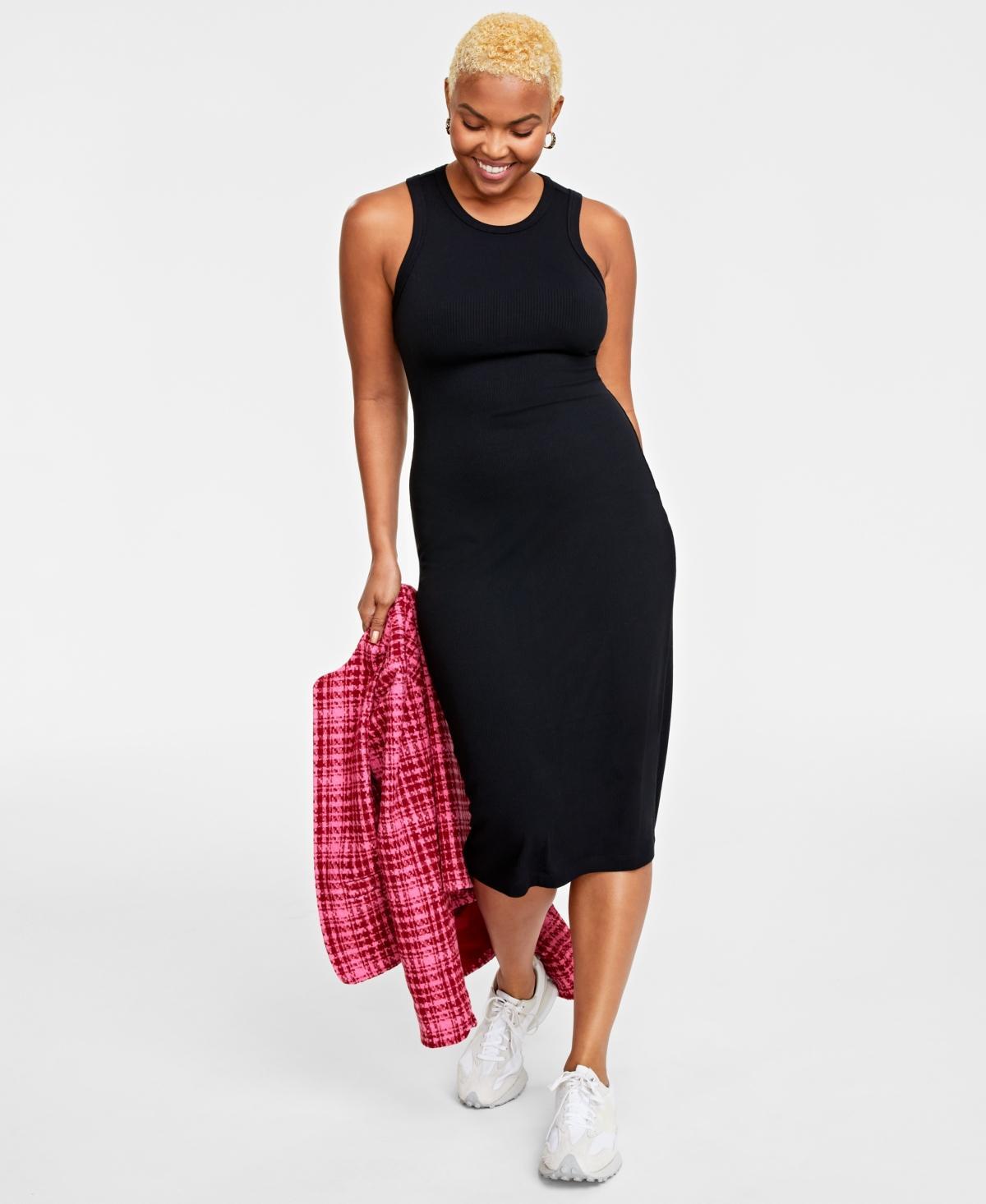 On 34th Womens Rib-Knit Midi Tank Dress, Created for Macys Product Image