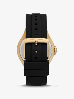 Oversized Lennox Pav Gold-Tone and Silicone Watch Product Image