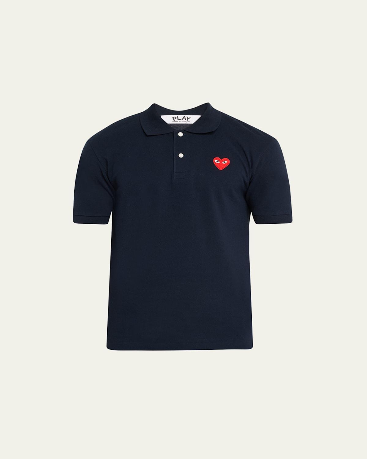 Mens Polo Shirt with Heart Product Image