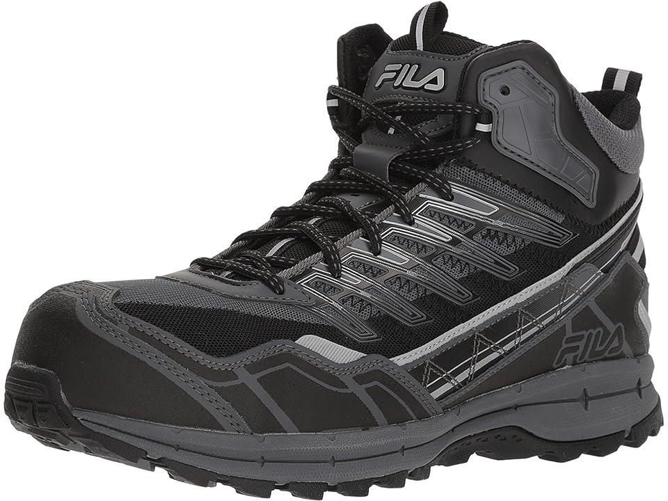 Fila Hail Storm 3 Mid Composite Toe Trail (Castlerock/Black/Metallic Silver) Men's Shoes Product Image