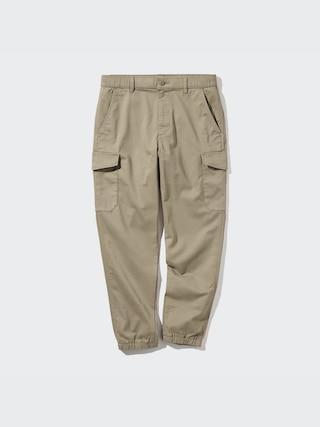 Mens Cargo Jogger Pants Beige Medium UNIQLO US Product Image