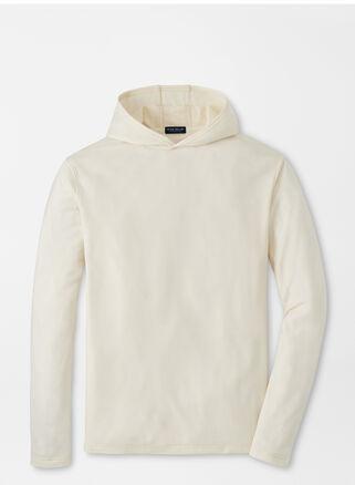 Peter Millar Mens Excursionist Flex Vantage Hoodie | Color: Almond | Size: M Product Image