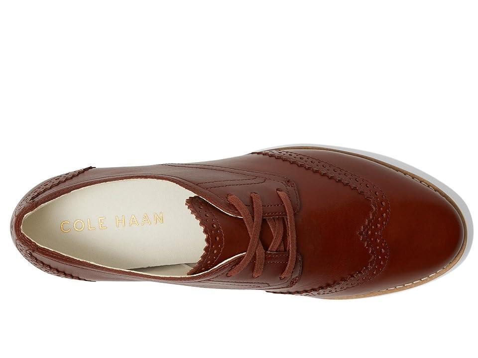 Cole Haan Grand City Platform Oxford (Dark Cuoio/Ivory) Women's Flat Shoes Product Image