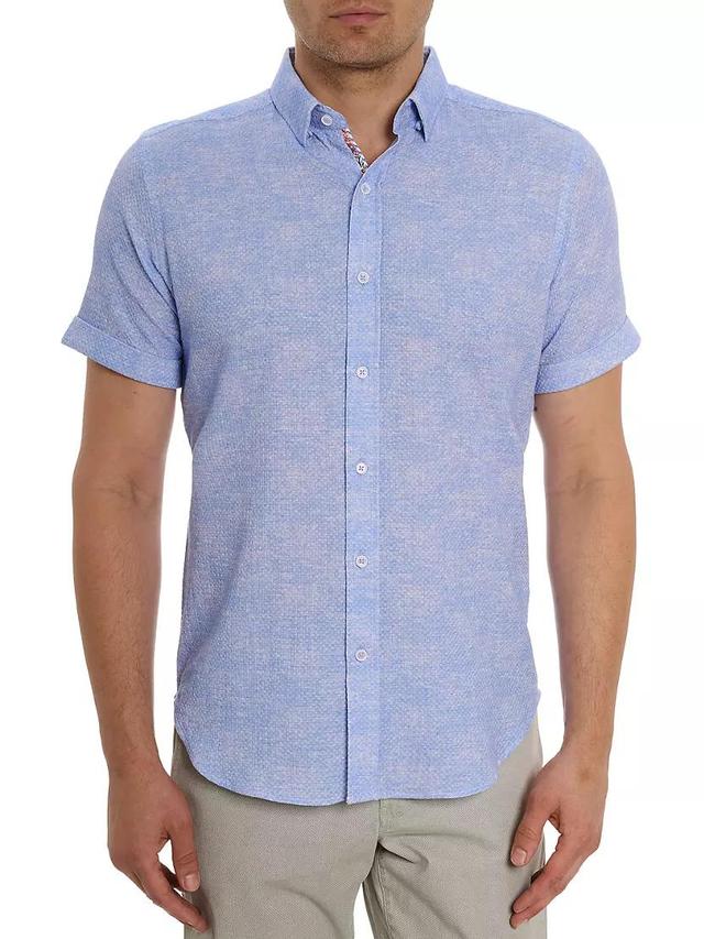 Reid Cotton Button-Front Shirt Product Image