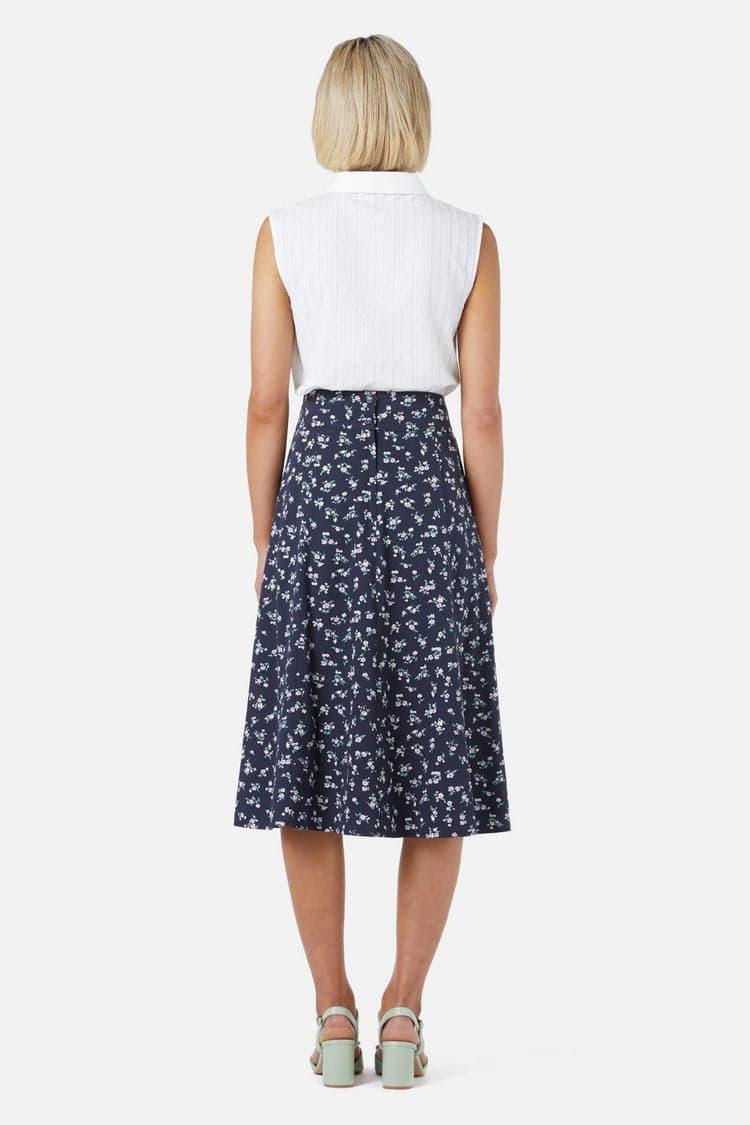 Lila Ditsy Midi Skirt Product Image