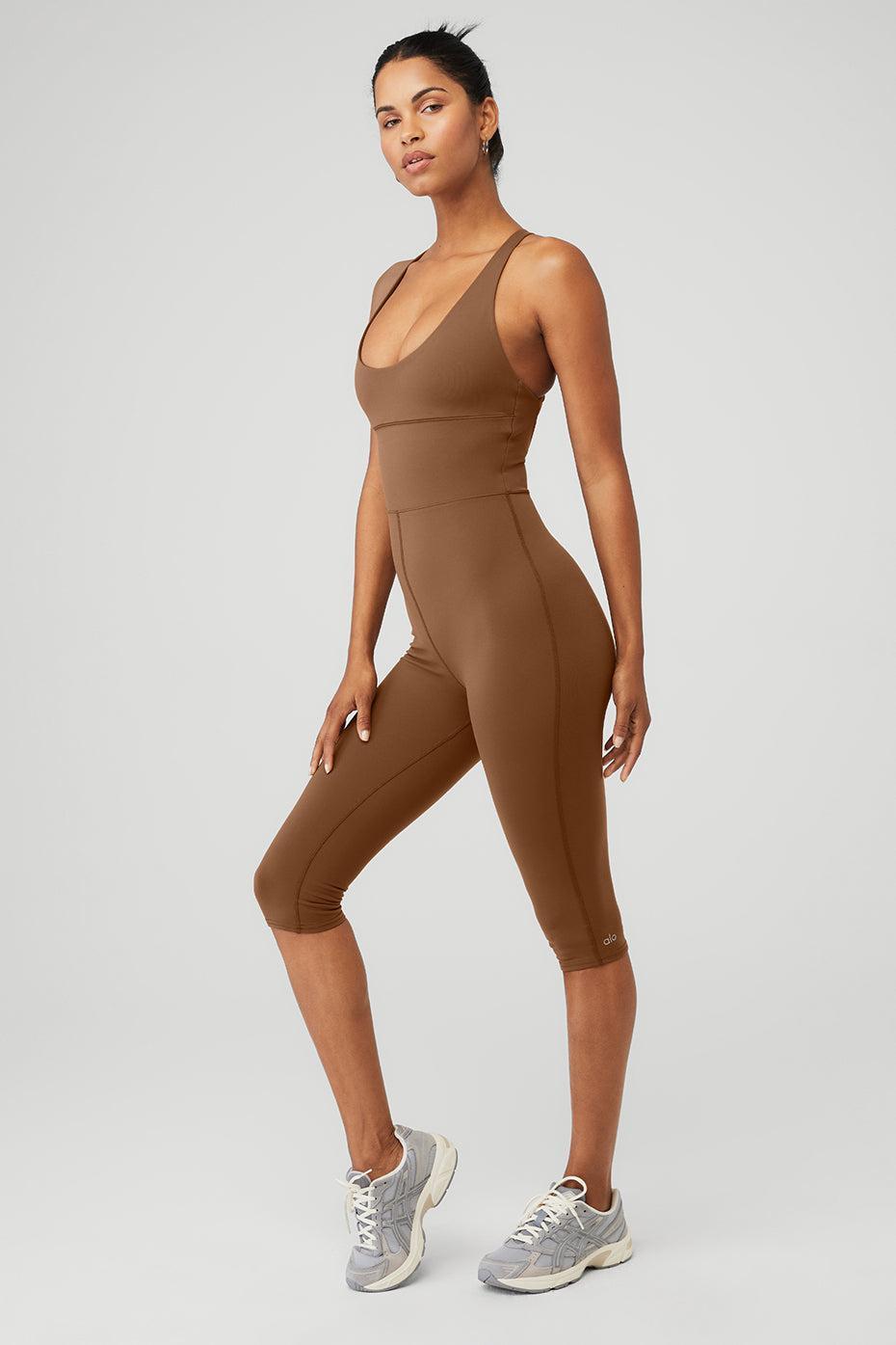 Airbrush Physique Onesie - Cinnamon Brown Product Image