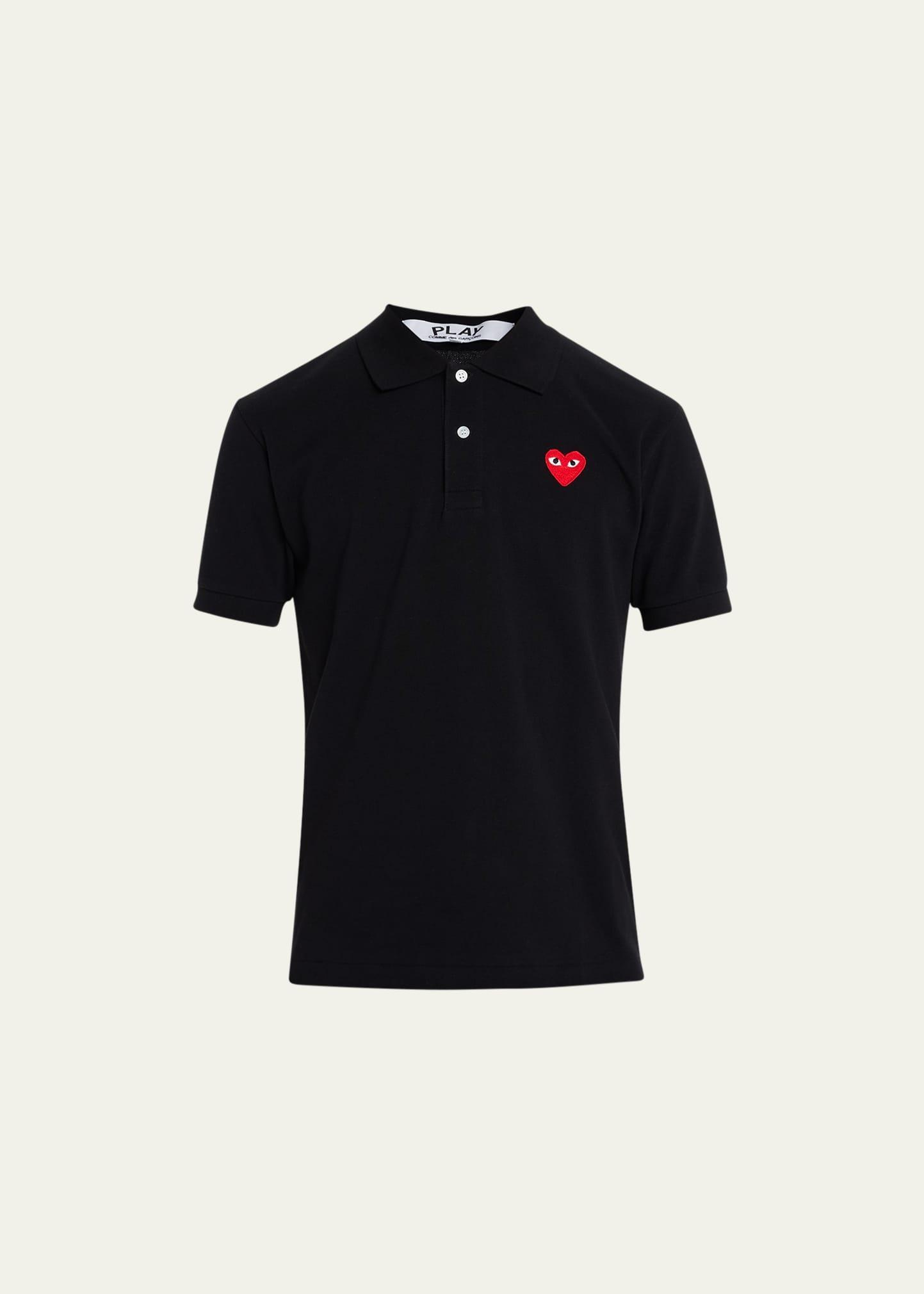 Mens Polo Shirt with Heart Product Image