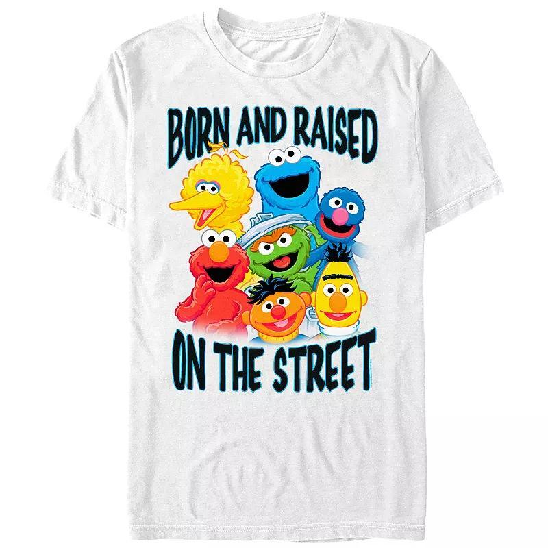 Mens Sesame Street Born And Raise On The Street Graphic Tee Product Image