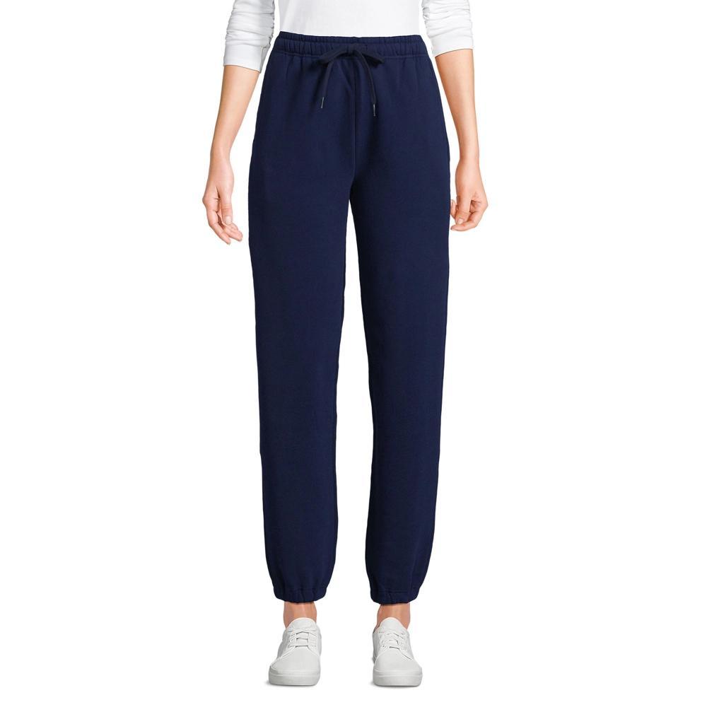 Lands' End Women's Serious Sweats High Rise Jogger Pants - Medium - Deep Sea Navy Product Image