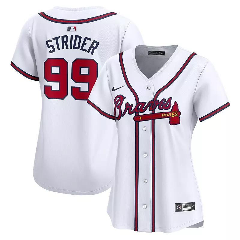 Womens Nike Spencer Strider Atlanta Braves Home Limited Player Jersey Product Image