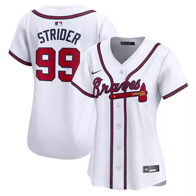 Womens Nike Spencer Strider Atlanta Braves Home Limited Player Jersey Product Image