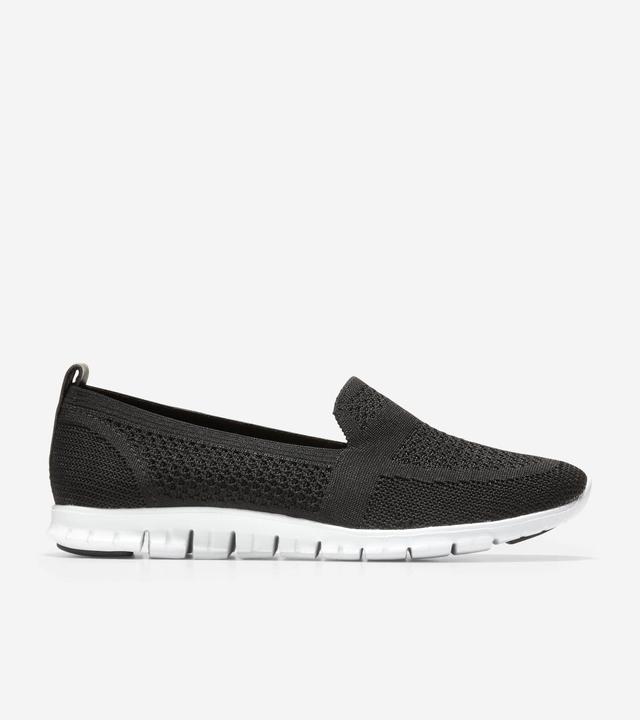 Cole Haan Zerogrand Stitchlite Slip-On Loafer Knit/Leather) Women's Shoes Product Image