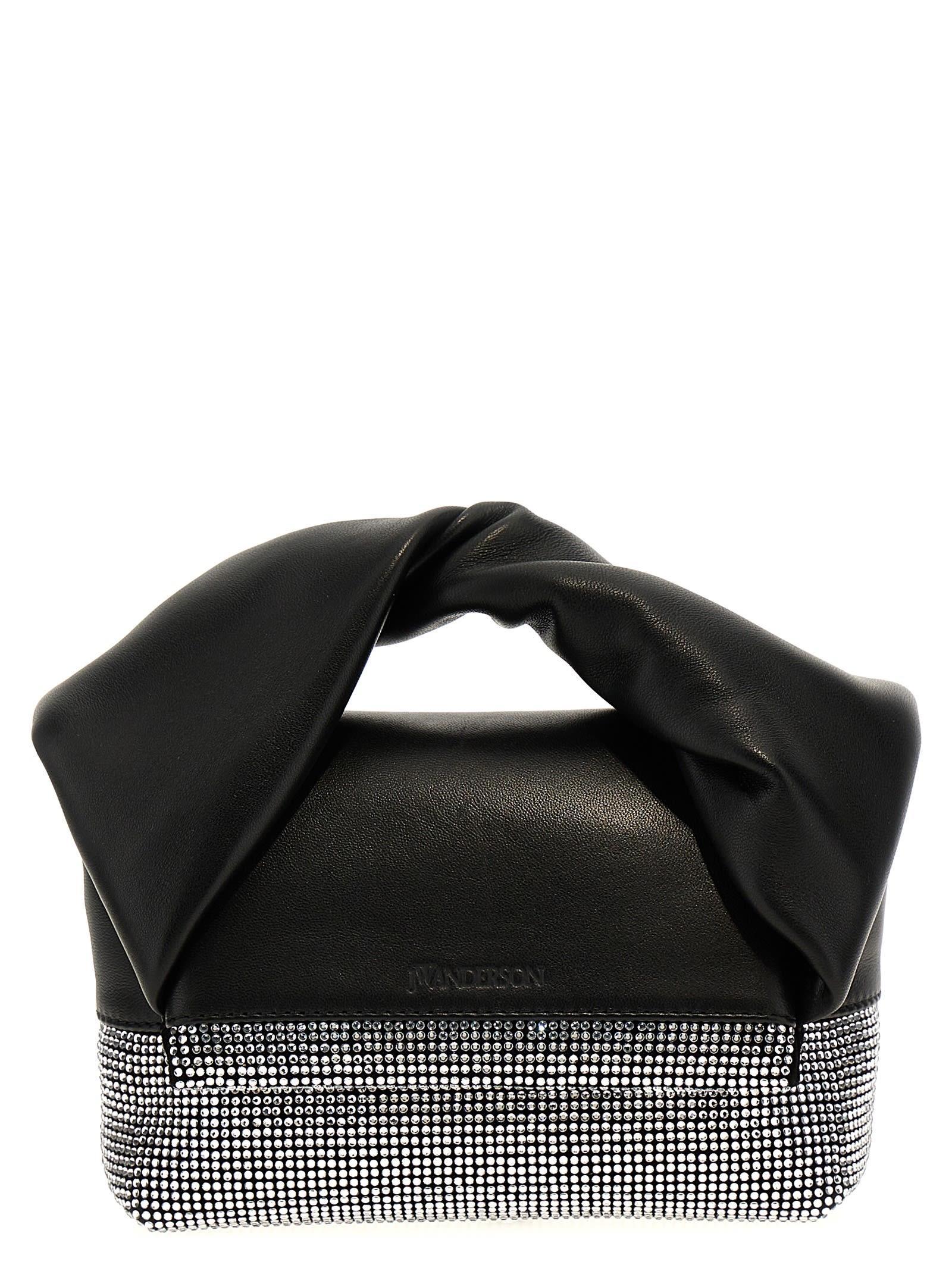 JW ANDERSON J.w.anderson 'crystal Twister' Small Handbag In Black Product Image