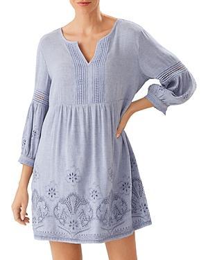 Tommy Bahama St. Lucia Split Neck Dress Swim Cover-Up Product Image