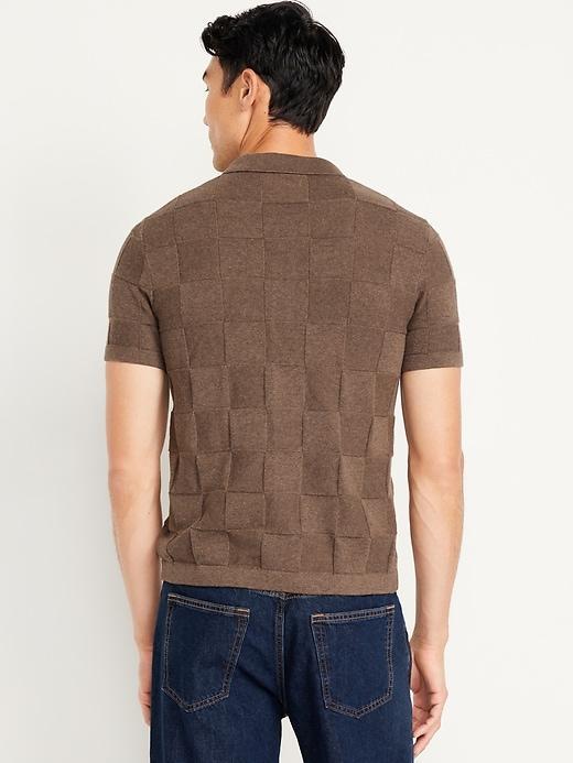 Textured Button-Down Sweater Product Image