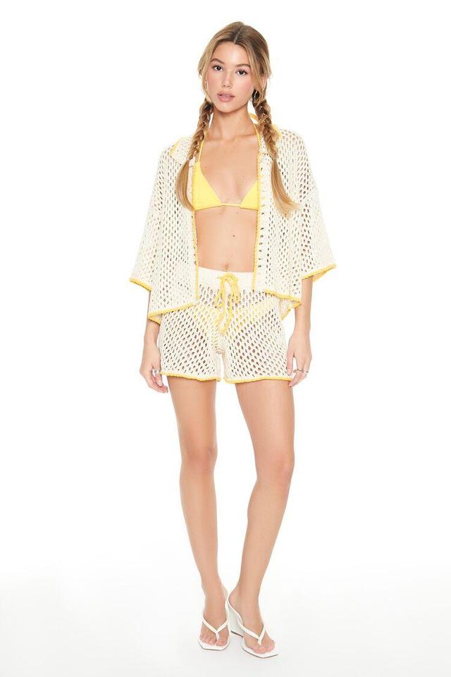 Sheer Crochet Shorts | Forever 21 Product Image