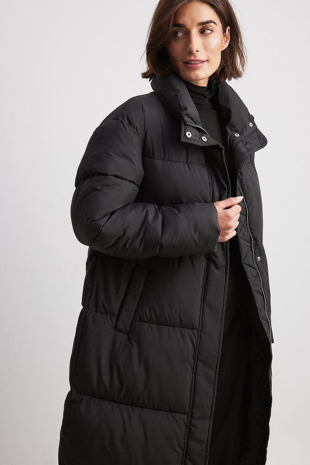 Long Belted Padded Jacket Product Image