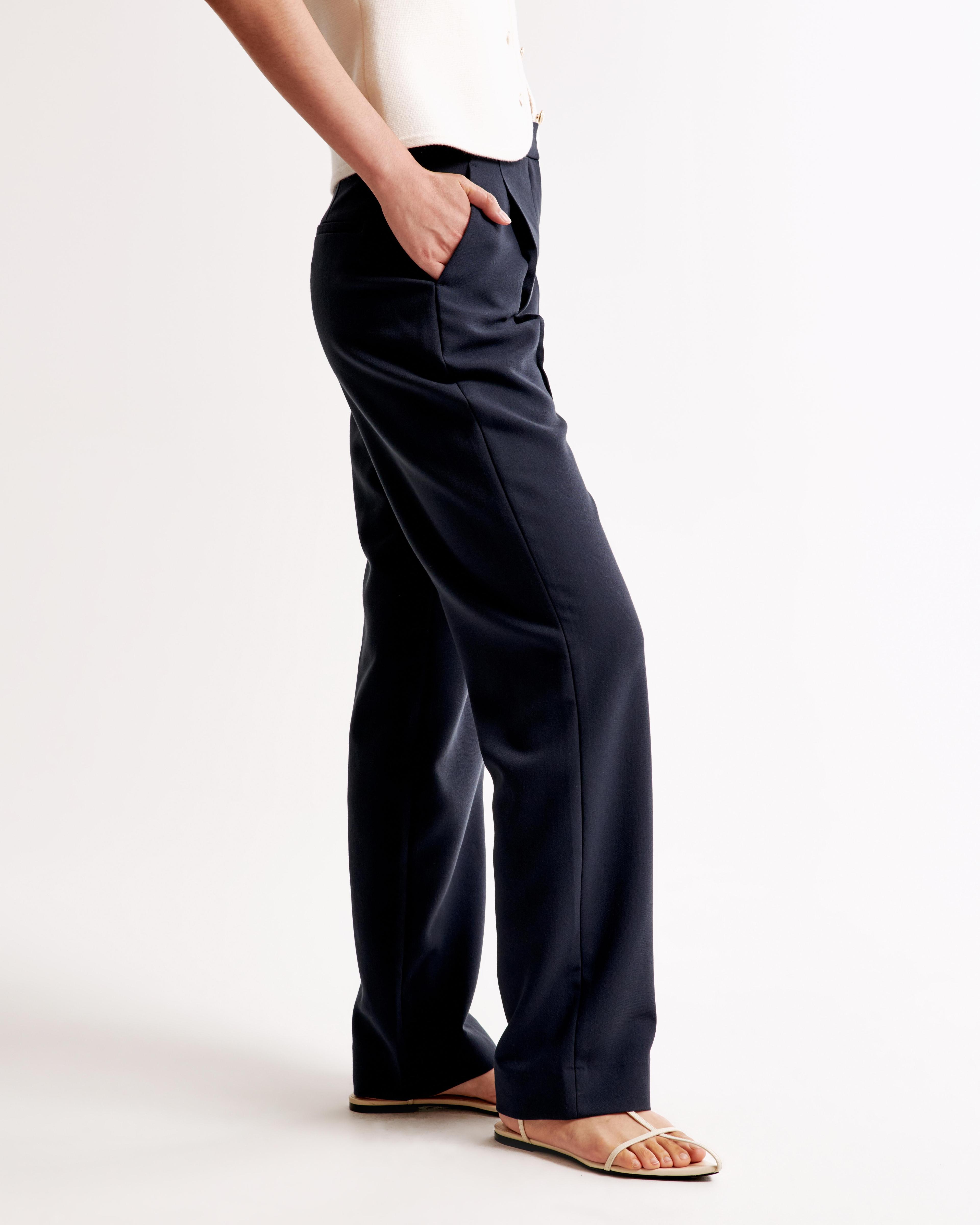 A&F Quinn Tailored Straight Pant Product Image