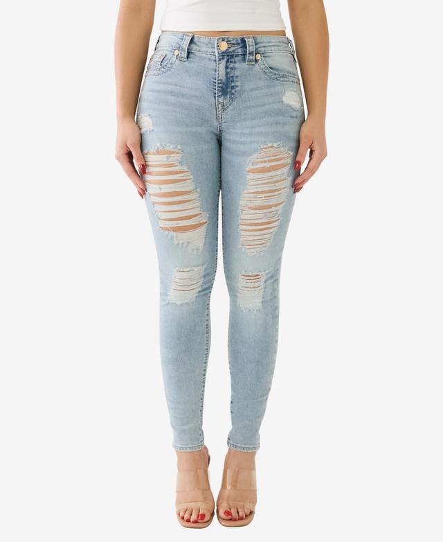 True Religion Womens Halle No Flap Big T Super Skinny Jeans Product Image