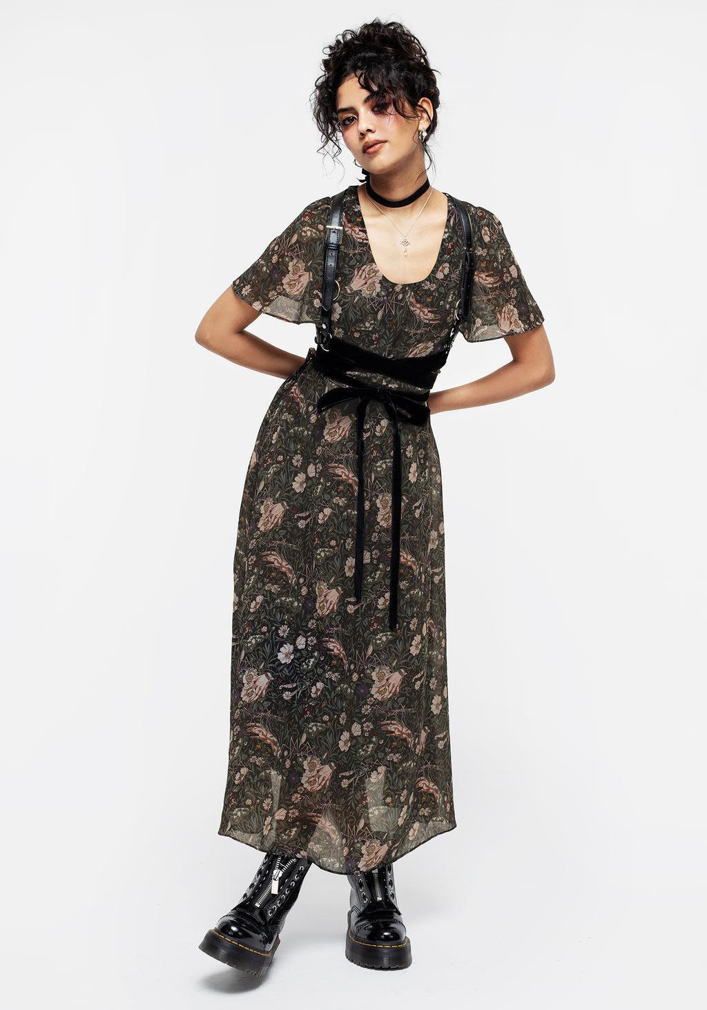 Ophelia Chiffon Midaxi Dress Product Image