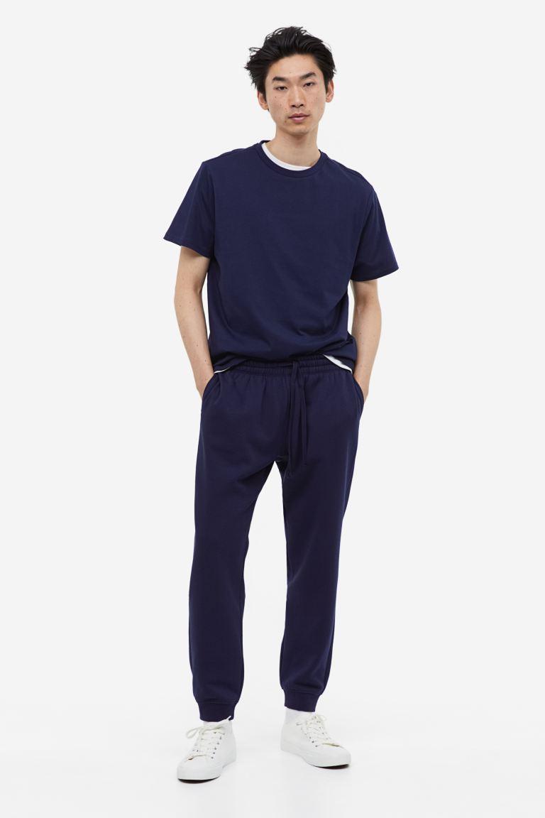 H & M - Regular Fit Sweatpants - Blue Product Image