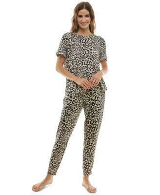 Women's 2-Pc. Printed Jogger Pajamas Set Product Image