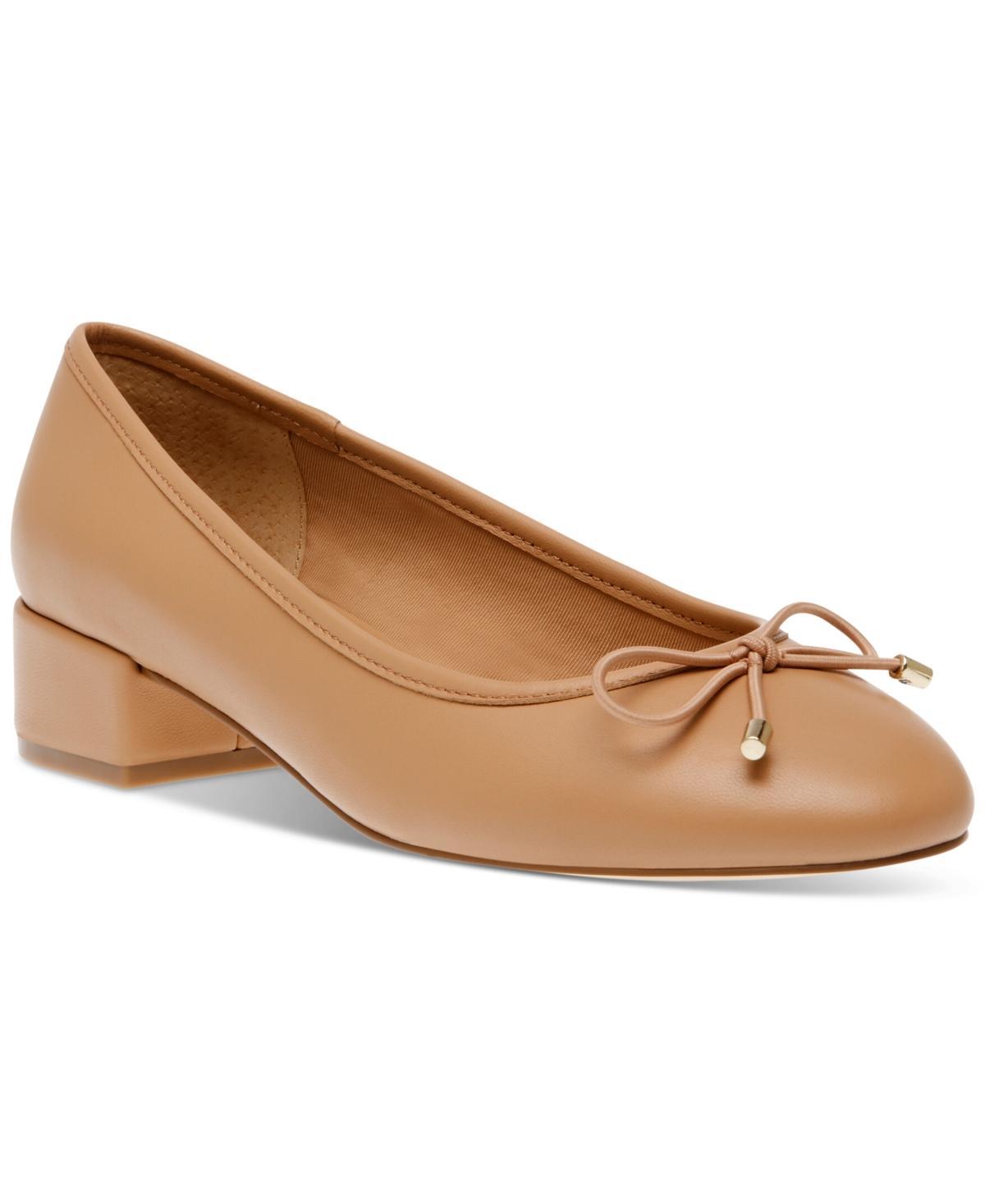 Steve Madden Womens Cherish Block-Heel Ballet Flats Product Image