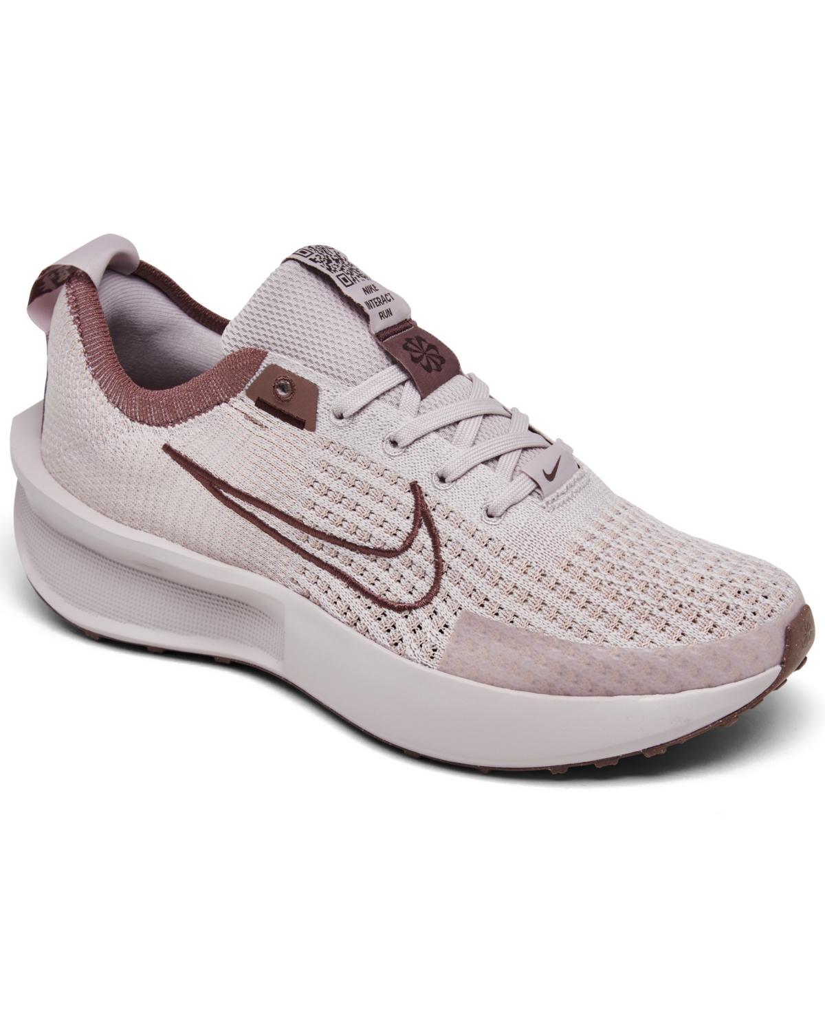 Nike Womens Nike Interact Run - Womens Running Shoes White/Saturn Gold/Dusty Cactus Product Image