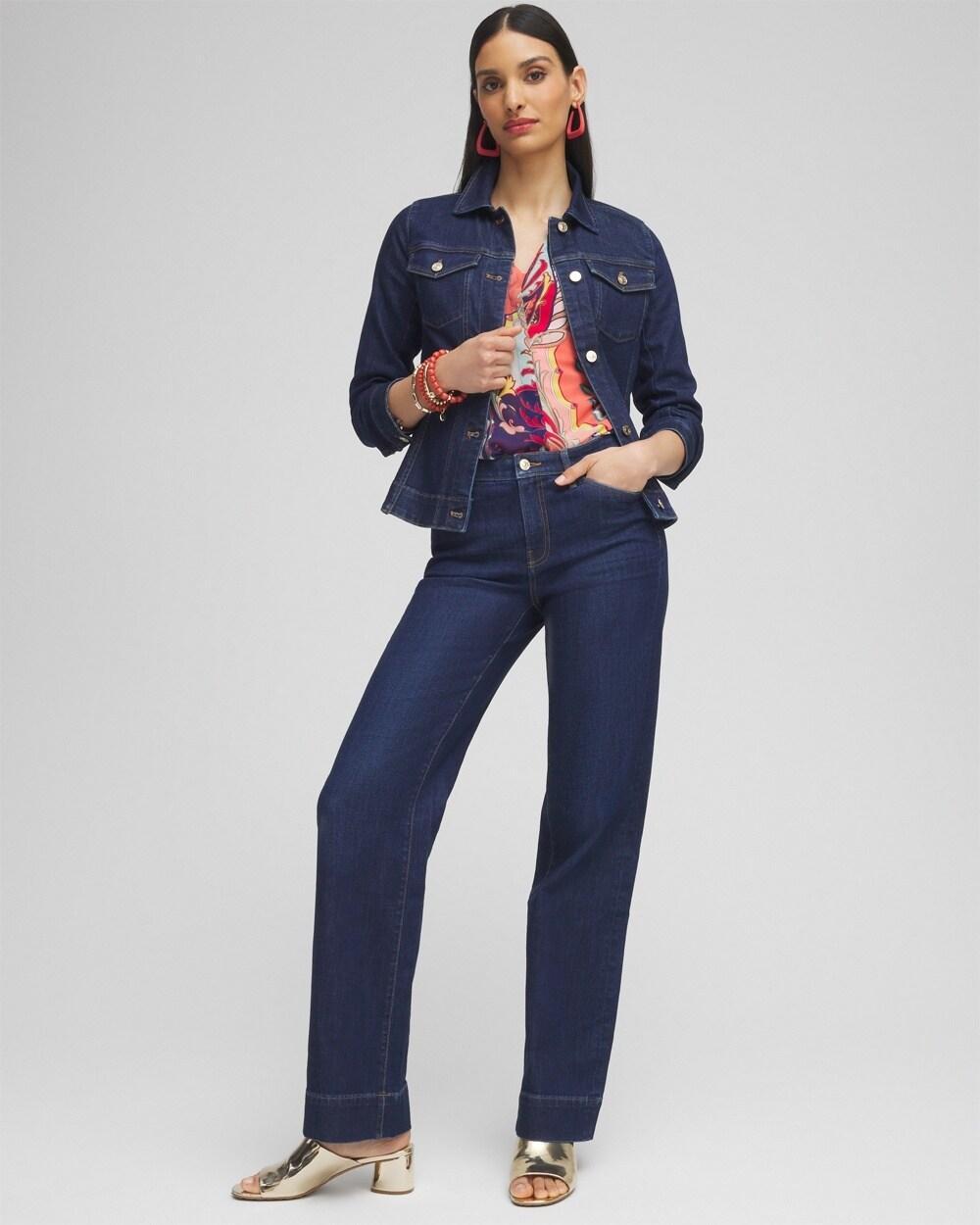 Placed Floral Print Soft Cropped Pants Product Image