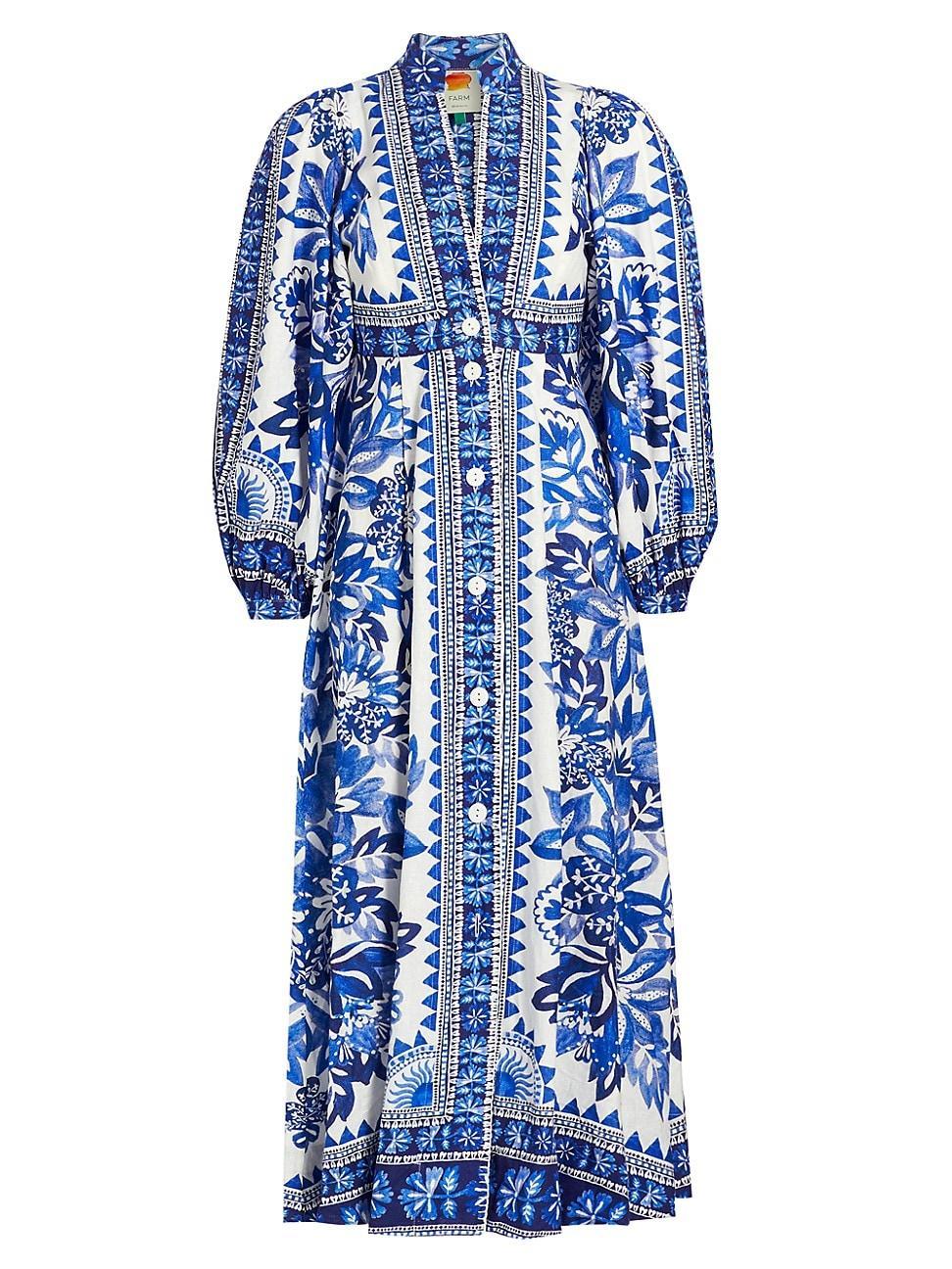 Farm Rio Flora Tapestry Midi Dress Product Image