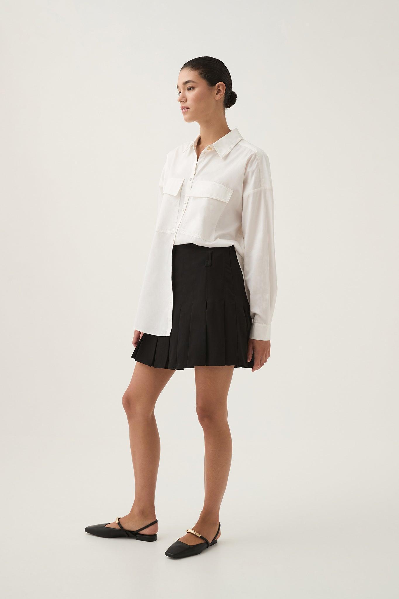 Exedra Pleated Mini Skirt Product Image