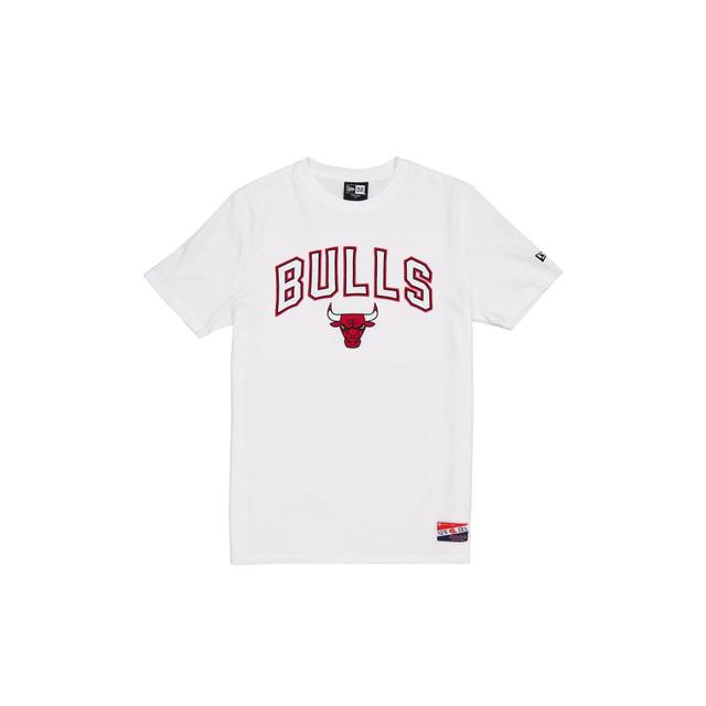 Chicago Bulls Throwback White T-Shirt Male Product Image